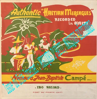 Pochette de « Authentic "haïtian Merengues" » (Ensemble Nemours Jean-Baptiste)