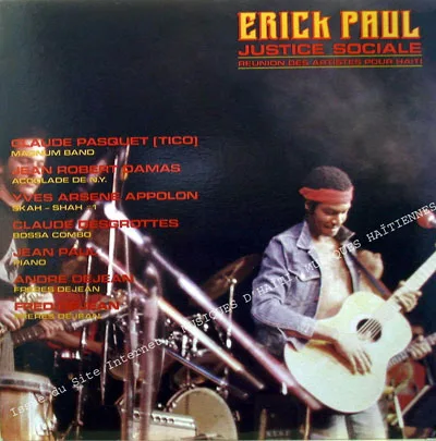 Pochette de « Justice Sociale » (Erick Paul)