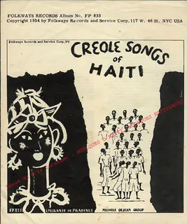 Image liée à « Creole Songs of Haïti (titre à vérifier) » (Creole Songs of Haïti)