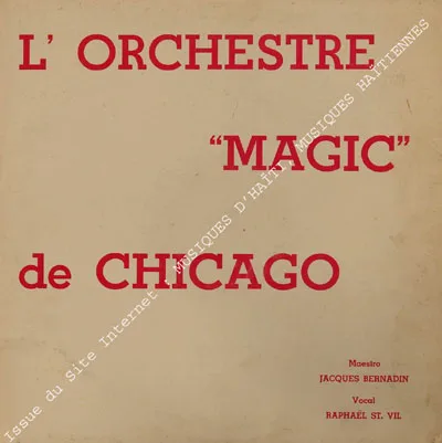Pochette de « Reflets D' Haiti » (L'Orchestre "Magic" De Chicago)