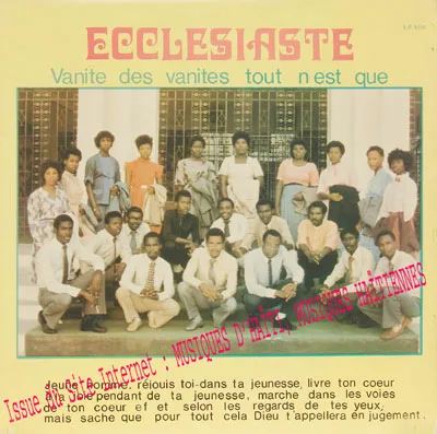 Pochette de « Ecclesiaste (titre à vérifier) » (Ecclesiaste)