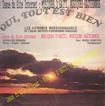 Pochette de « Oui, Tout Est Bien » (Les Hommes Missionnaires de l'Eglise Baptiste d'Expression Francaise)