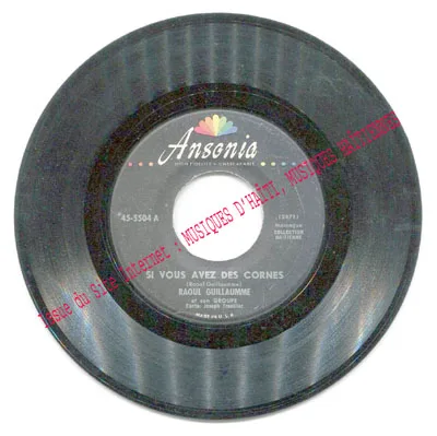 Pochette de « Raoul Guillaume Et Son Groupe — Série 45 rpm » (Raoul Guillaume Et Son Groupe)