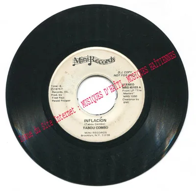 Pochette de « Tabou Combo — Série 45 rpm (Disque 6 - 1) » (Tabou Combo)