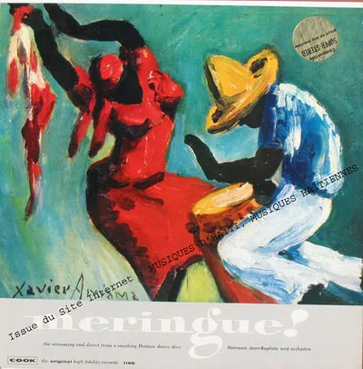 Pochette de « Meringue! The Screaming End Direct From A Smoking Haitian Dance Dive » (Ensemble Nemours Jean-Baptiste)