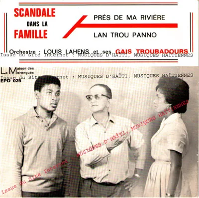 Pochette de « Scandal Dans la Famille » (Louis Lahens & les Gais Troubadours)