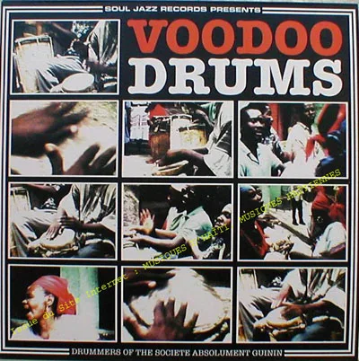 Pochette de « Drummers of the Societe Absolument Guinin » (Soul Jazz Records Presents)