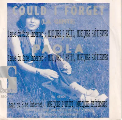 Pochette de « Could I Forget » (Paola)
