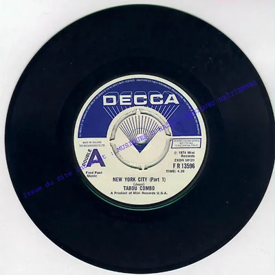 Pochette de « New York City » (Tabou Combo)